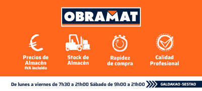 Banner de Obramat en Bilbao