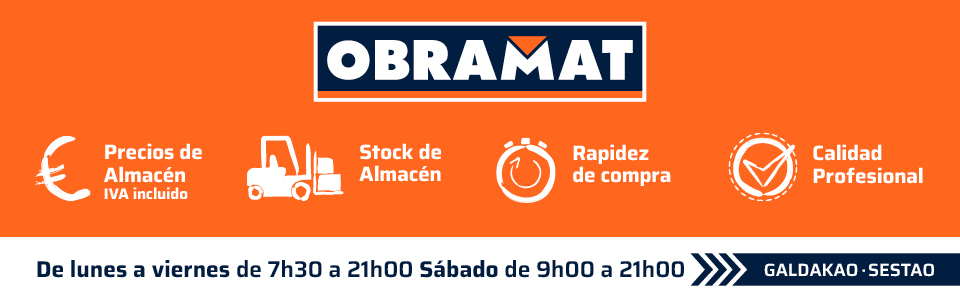 Banner de Obramat en Bilbao