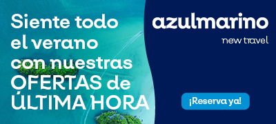 Banner de Viajes Azul Marino en Bilbao
