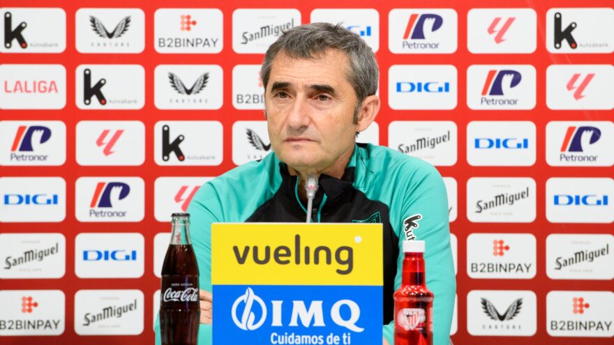 Ernesto Valverde: «Estamos bien en las dos competiciones»