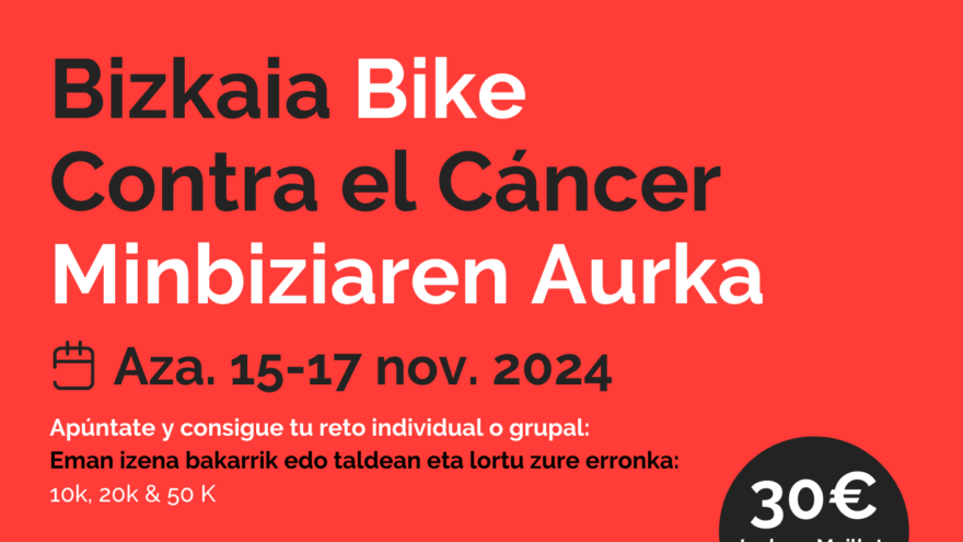 Asociación Contra el Cáncer de Bizkaia inicia el viernes una carrera virtual