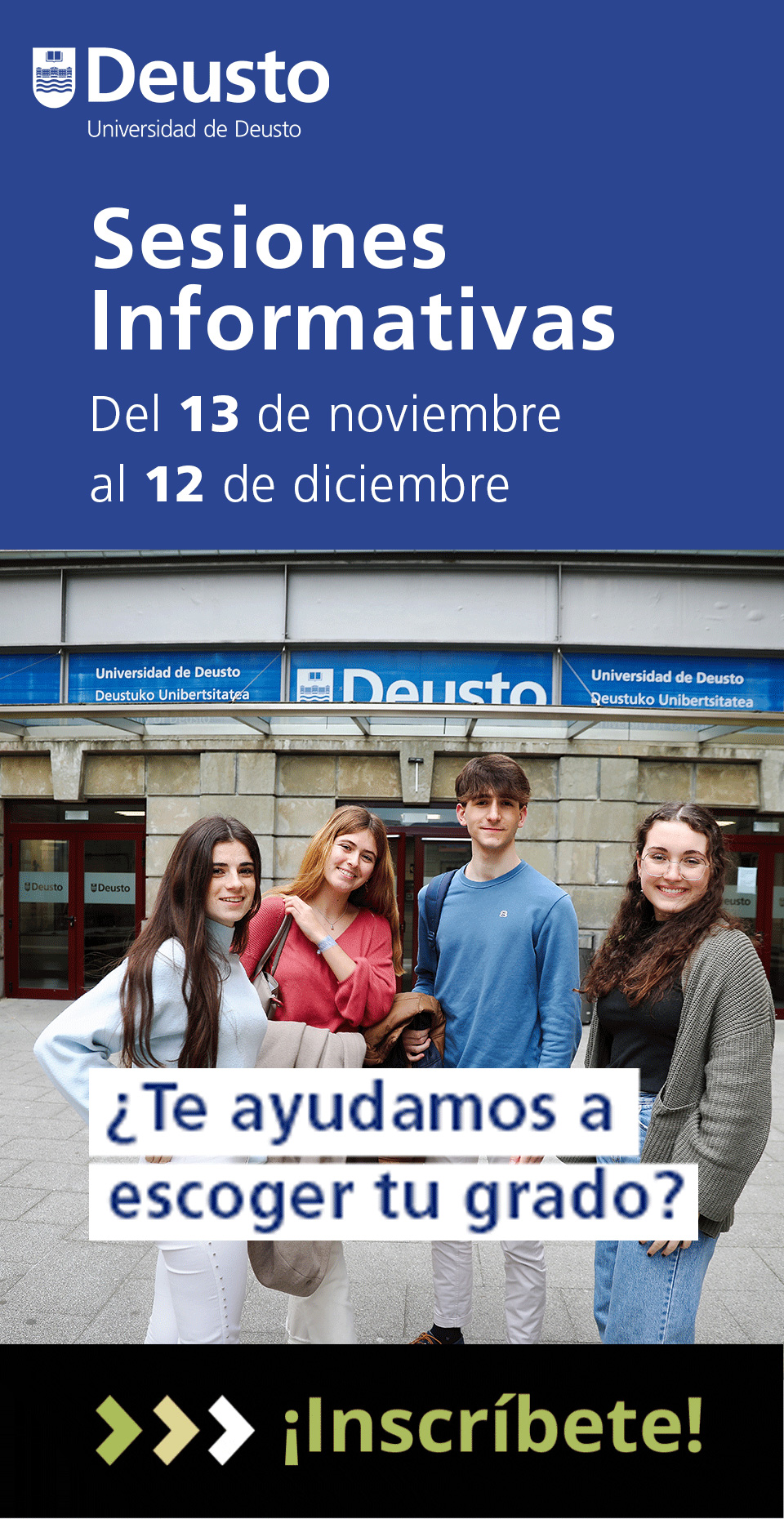 Banner de Universidad de Deusto en Bilbao