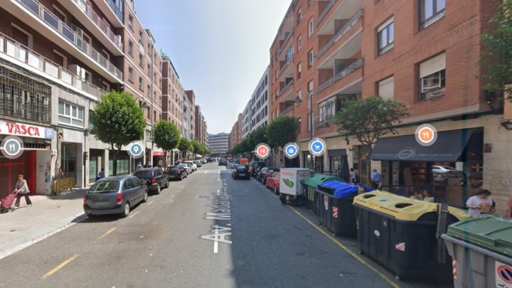 Bilbao ocupará desde el lunes la calzada, acera y aparcamiento en la Avenida Madariaga de entre los números 16 y 18