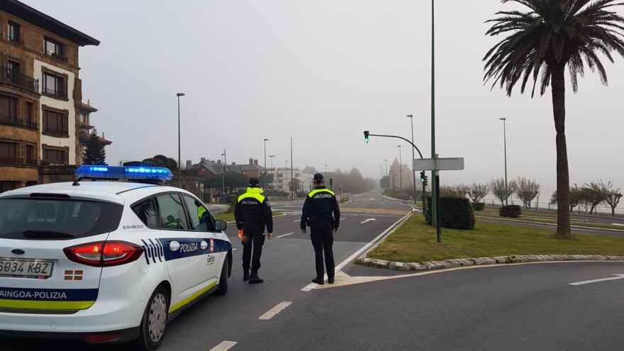 La Policía Local de Getxo ayudará a paliar los efectos de la DANA