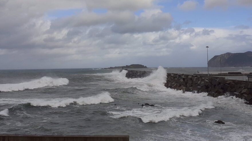 Olas de más de tres metros y medio este jueves y viernes