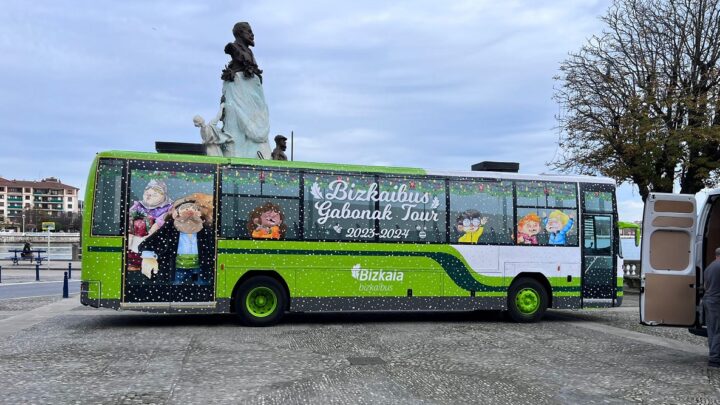 Un Bizkaibus con decoración navideña recorrerá Bizkaia