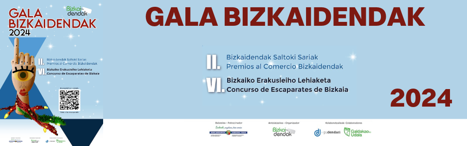 Banner de Gala Bizkaidendak en Bilbao