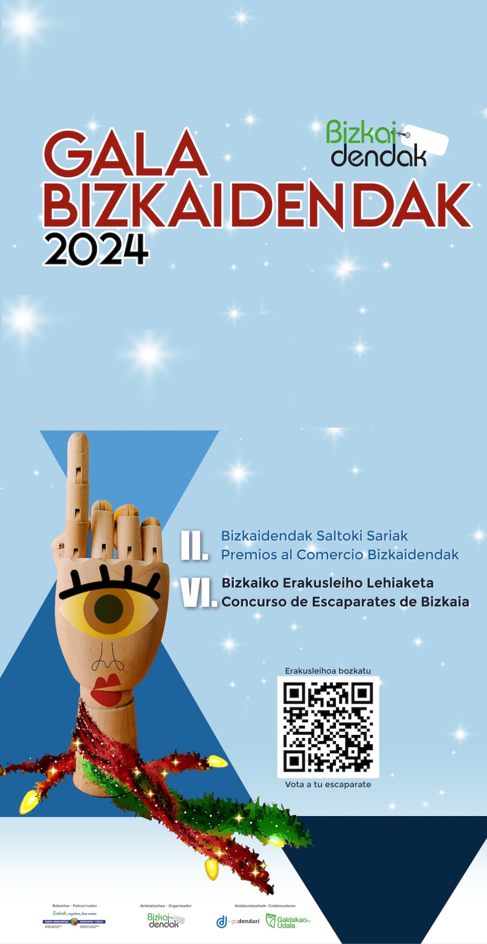 Banner de Gala Bizkaidendak en Bilbao